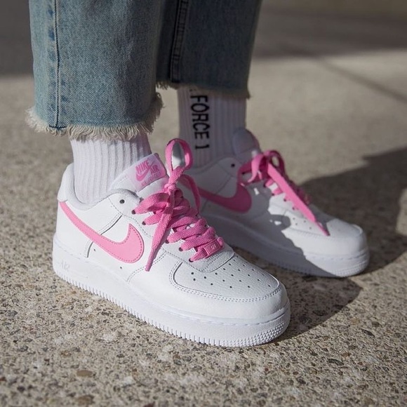 Nike Shoes - NWT Hot Pink Rare Nike Air Force 1s Custom